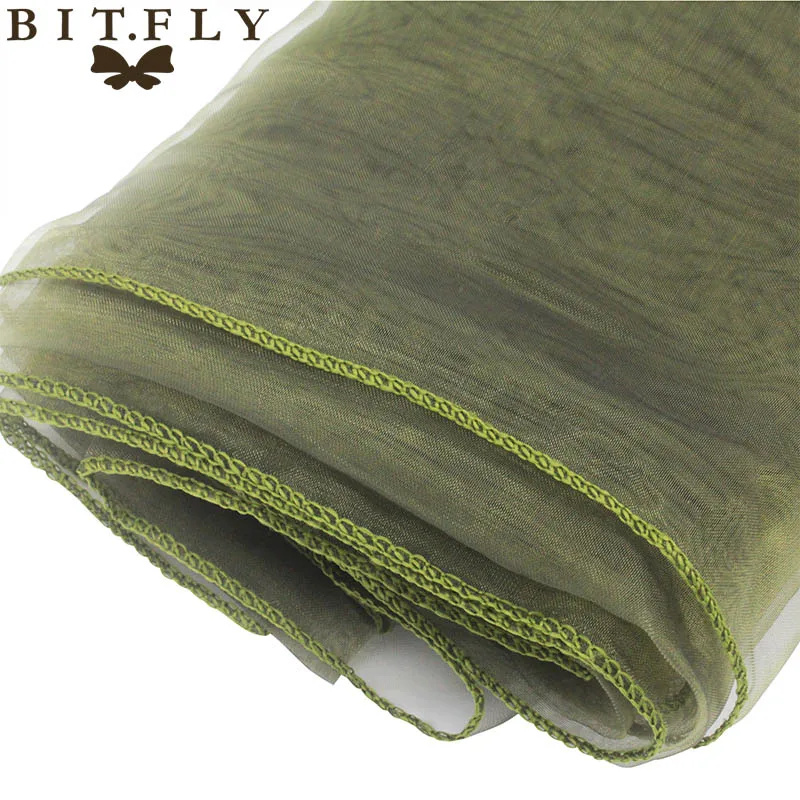 olive green Органза 180*180 см(70 дюймов) Свадебная вечеринка скатерть элегантный сплошной органза банкетный стол в гостинице - Цвет: olive green