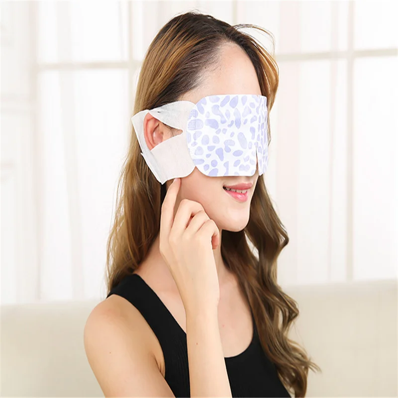 Hot compress health steam eye mask to relieve fatigue Disposable non-woven fabric heating improve sleep | Дом и сад