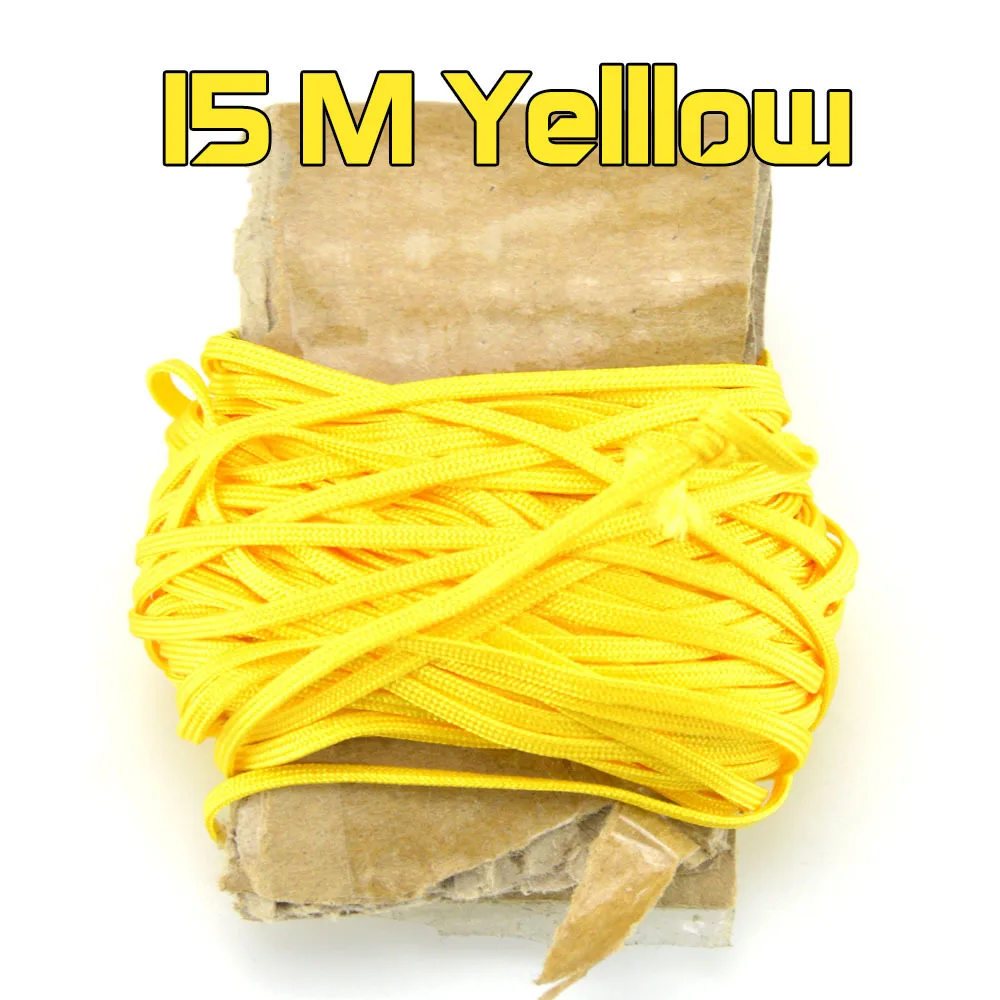 15M Yellow Замена 2 мм плоская линия для подводного плавания палец катушка легкая прочная высокая прочность коррозионная стойкость - Цвет: 15M Yellow