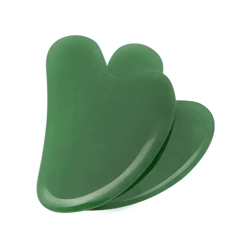 

Rose Quartz Jade Guasha Board Natural Stone Scraper Tools for Face Neck Back Body Pressure Therapy