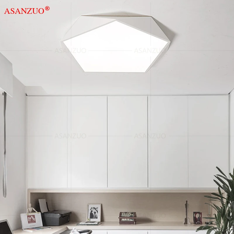 

Modern LED Ceiling Light Lamp Pentagon Multicolor Children Ceiling Light Lighting Fixture Bedroom Surface Mount Living Room lamp