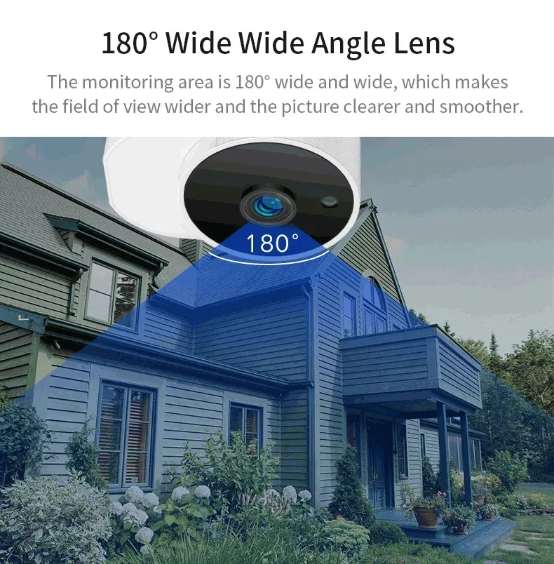 

xiaovv Outdoor 150 Wide Angle Camera Surveillance Camera Wireless WIFI High-definition Night vision Work With Mi Home app