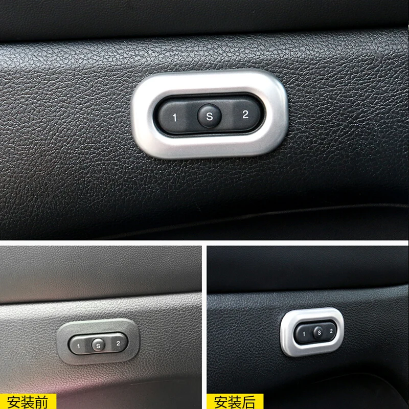 ABS углеродное волокно для Jeep Grand Cherokee 2014 2015 2016 2017 кнопки памяти на автомобильное