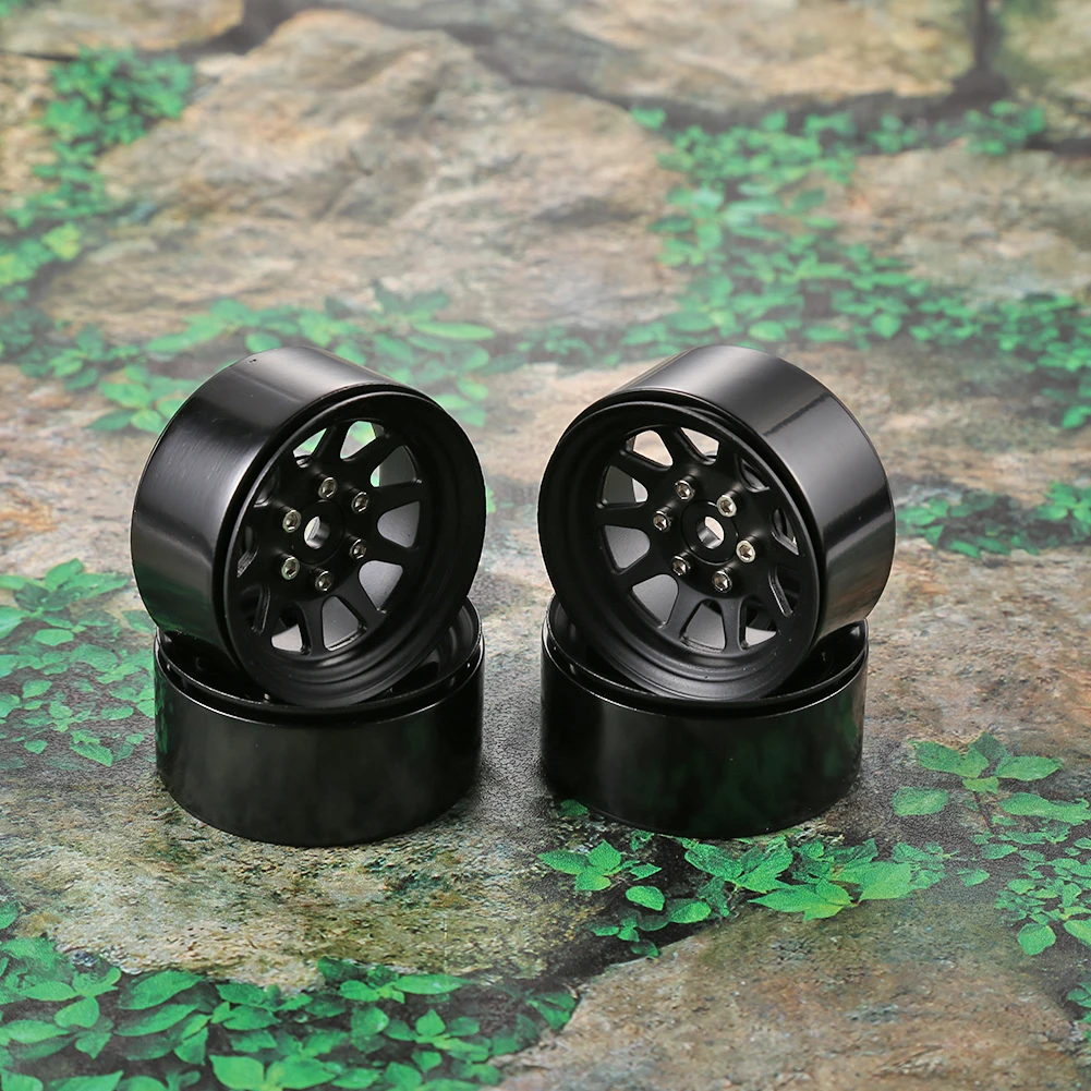 

4pcs RC Car Beadlock Wheel Rim Children Portable Interactive Present for 1/10 Axial SCX10 AXI03007 90046 Traxxas