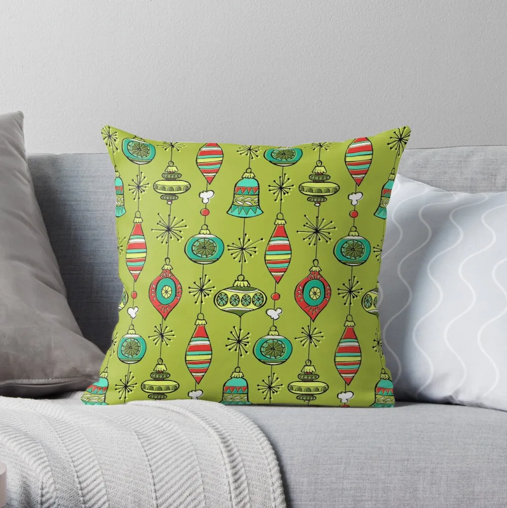

Kitschy Christmas Throw Pillow Polyester Decor Pillow Case Home Cushion Cover 18*18inch