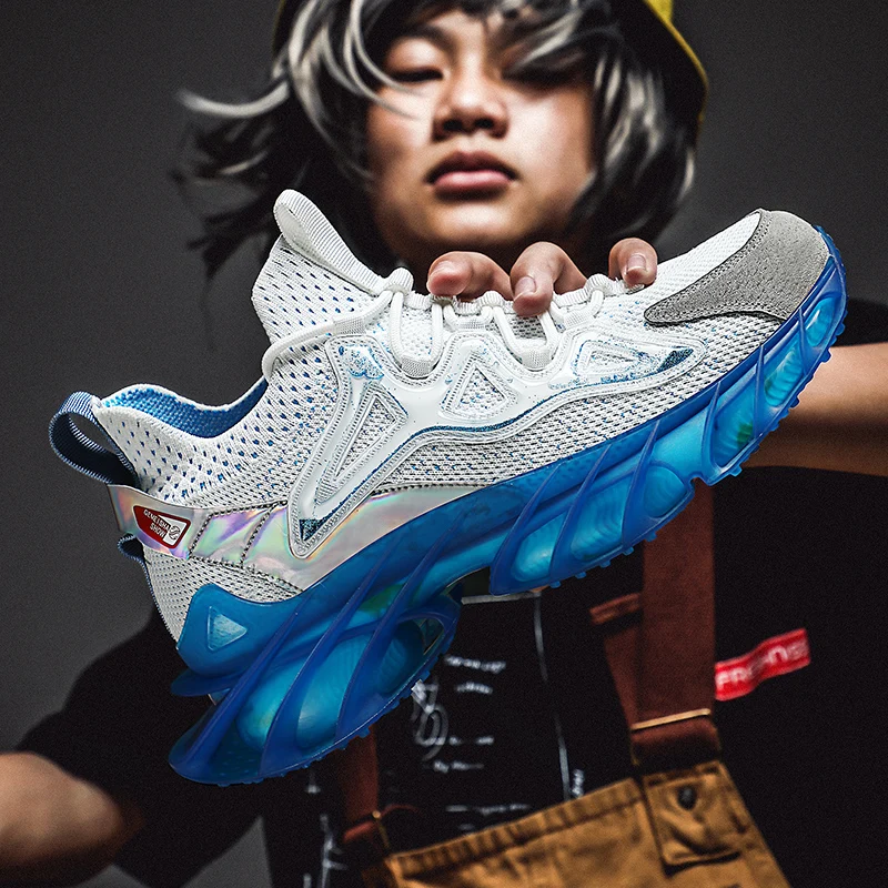 

Times New Roman 2021 Street Style Height Increasing Light Men's Sport Shoes Autumn Breathable High Elastic Adult Male Sneakers