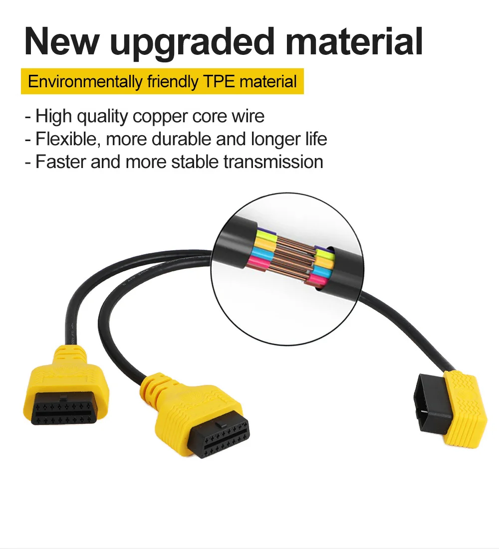 Кабель-удлинитель AUTOOL OBD2 1-2 шт. 50 см |