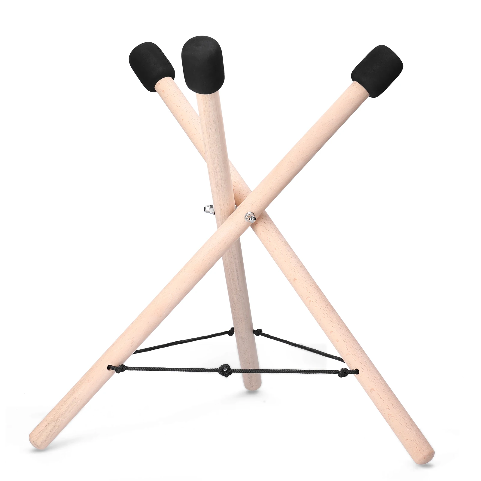 

Foldable Hand Drum Pan Stand Bracket Steel Tongue Drum Accessorie Musical Instrument Accessory Universal Solid Wood Stand
