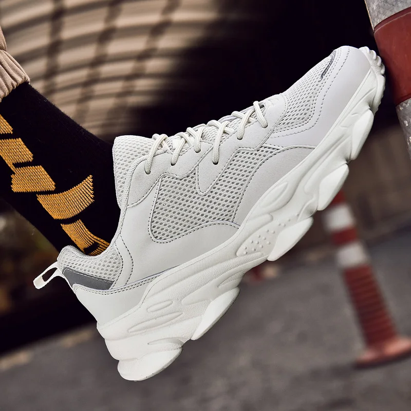 fashion black sports casual sneakers Breathable male breathable informales summer sapatos shoe Shoes Sneaker white 2020 mesh de |
