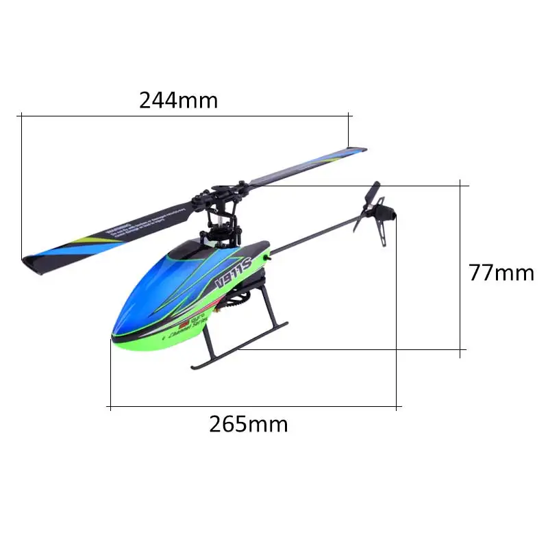WLtoys V911S Мини RC вертолет 2 4G 4CH 6 Aixs гироскоп с одним лезвием беспилотный самолет