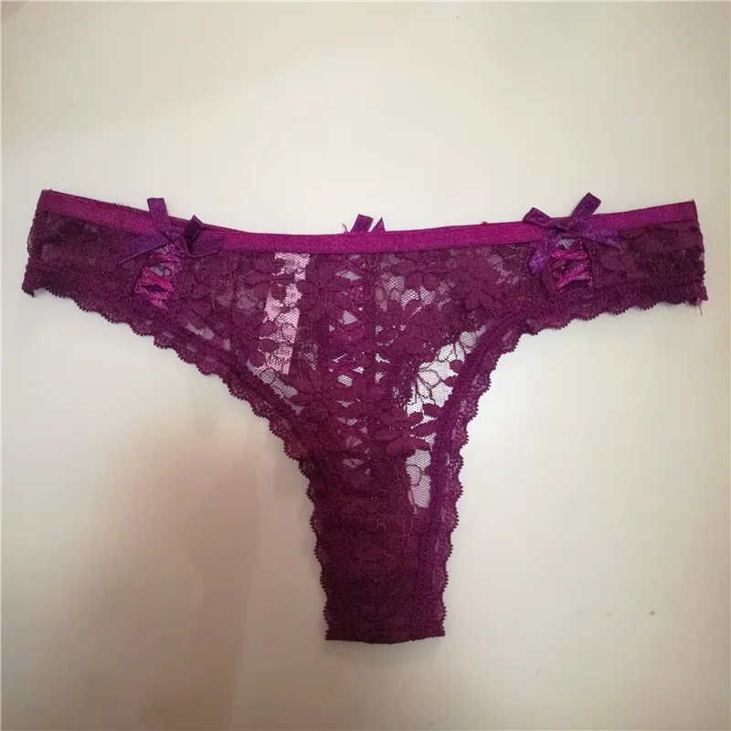 

Women's Sexy Lace Panties Low Waist Underwear Thong Women's G String Breathable Underwear Transparent Lingerie
