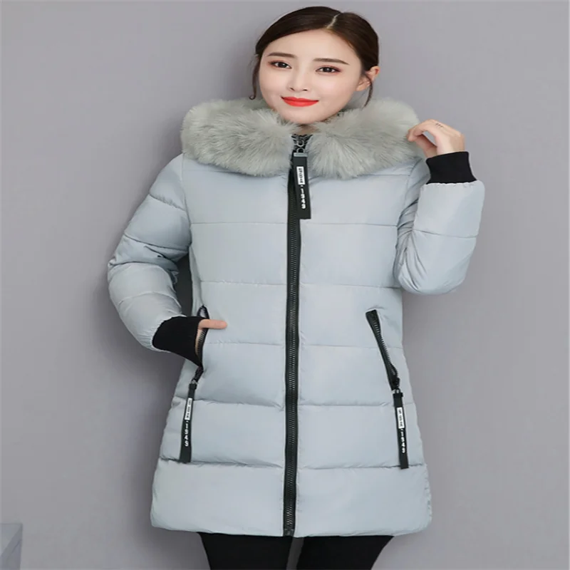 

Зимнее пуховое пальто, женская куртка 2021, утепленная куртка с меховым воротником, женское теплое пальто, приталенная куртка на утином пуху с...