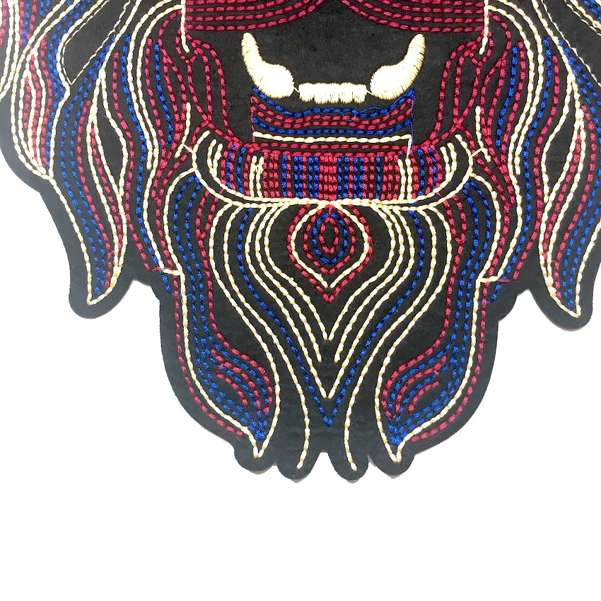 1 шт. крутая вышивка в виде головы льва аппликация патчи для одежды утюга сделай