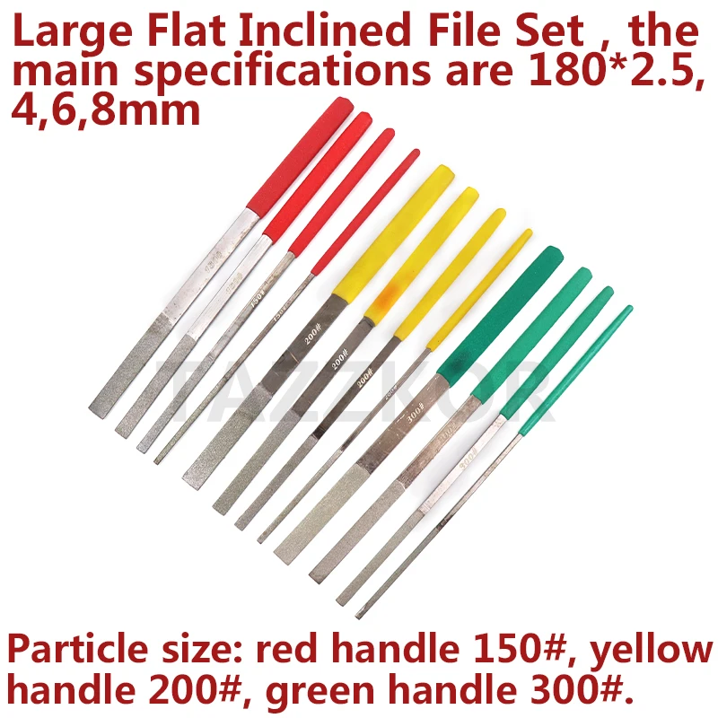 Grit Assorted Diamond File Mini Rasp Needle Repair Wood Glass Grinding Hand Tools For HSS Jade Polish Tool 12 Set | Инструменты