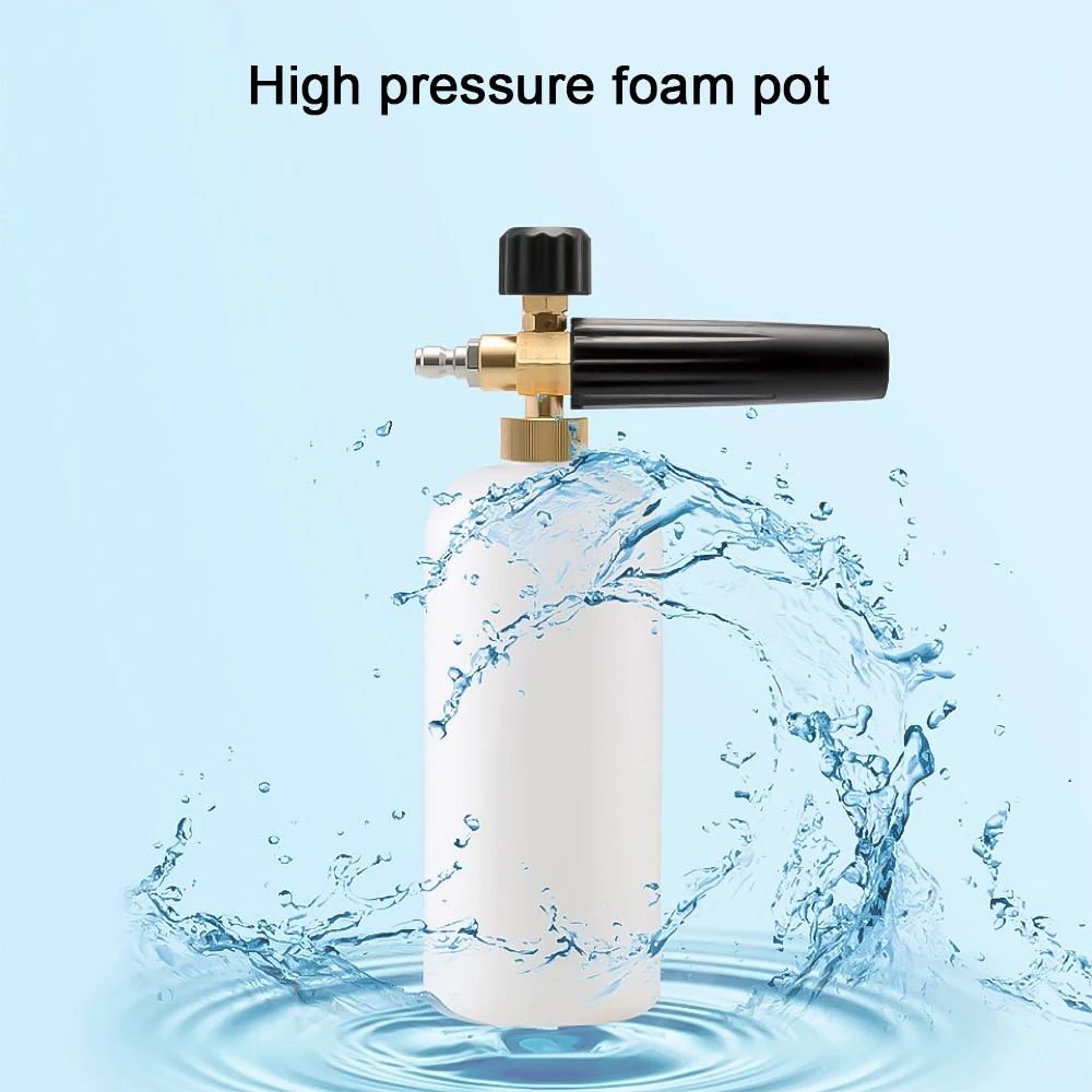 Насадка для автомойки высокого давления пенная пушка 1 л удаления пыли и грязи