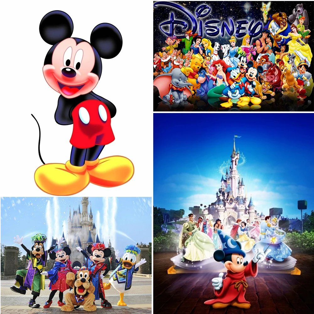 

Disney 5D DIY Diamond Painting Disney Series Mickey Cross Stitch Kit Square/Round Embroidery Mosaic Decorative Painting