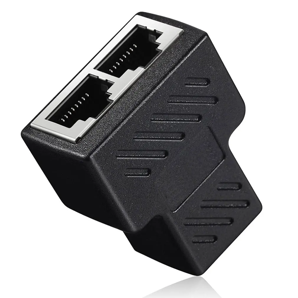 Маленький размер Портативный 7 RJ45 8P8C штекер к двойной Сплиттер сетевой Ethernet