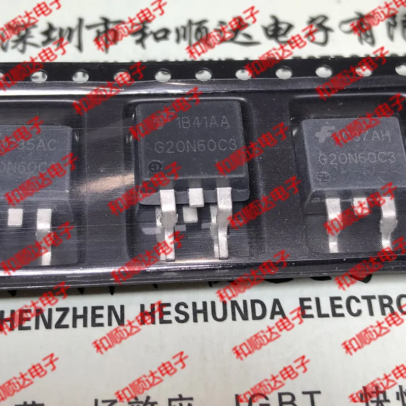 Оригинальный Новый 5 шт./G20N60C3 HGT1S20N60C3S 263 45A 600V TO263|Регуляторы напряж./стабилизаторы|