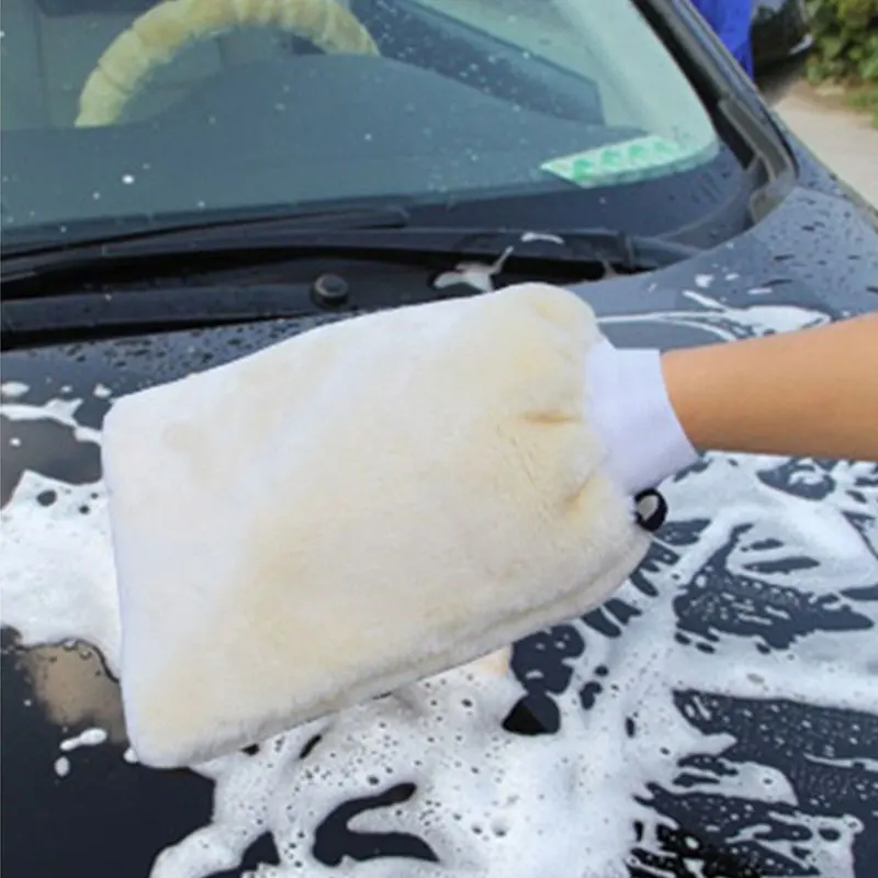 

Fashion Mitts Soft Car Washing Glove Washing Glove Home Cleaning Washing Car Fleece Gloves