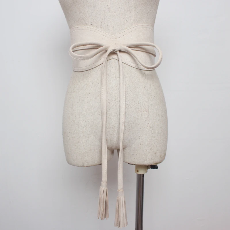 Женское винтажное бархатное платье с поясом и бахромой