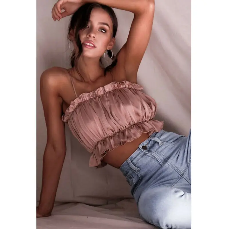 Модный женский однотонный комбинезон без рукавов|Топы| |