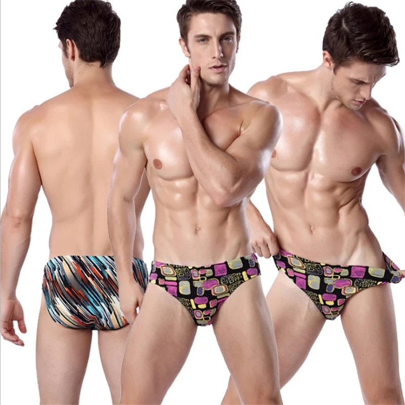 Мужские купальники с принтом сексуальные модные пляжные шорты быстросохнущие