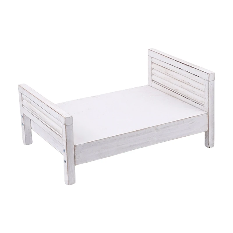 

Newborn Posing Detachable Mini Bed Baby Infant Photo Shooting Props Wooden Crib 54DF