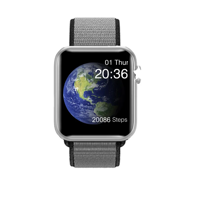 SmartWatch V6 Heart Rate Monitor waterproof Smart watch women man for IOS Apple iPhone Android phone PK watch 5 IWO 11/12 P68/70 - Цвет: Nylon strap