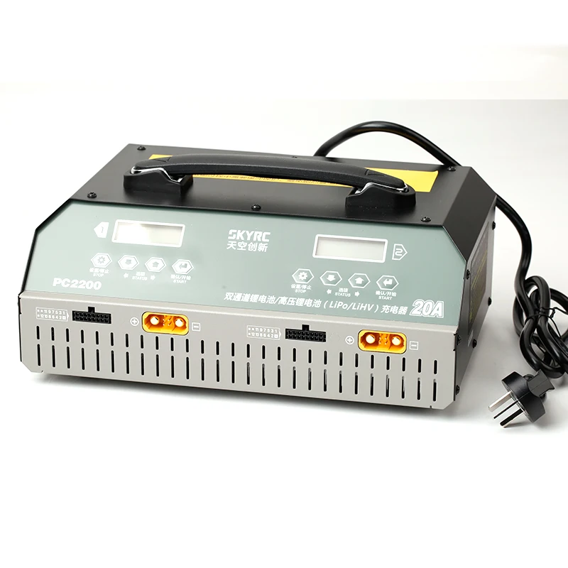 

SKYRC PC2200 Двухканальное зарядное устройство 12S Lipo 2100 Вт/20A Двухканальное зарядное устройство для литиевых аккумуляторов uav PC2200