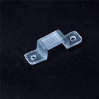 100 pcs 10mm led fixing silicon mounting clips for 3528 5050 waterproof led strip light connector for led tape wholesale