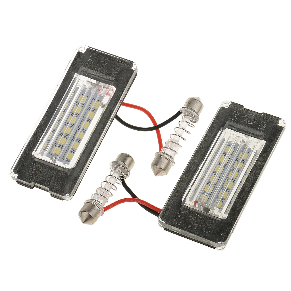 2x Яркий 12 в светодиодный номерной знак лампа 18 SMD для BMW Mini Cooper R56/57/58/59 | Автомобили