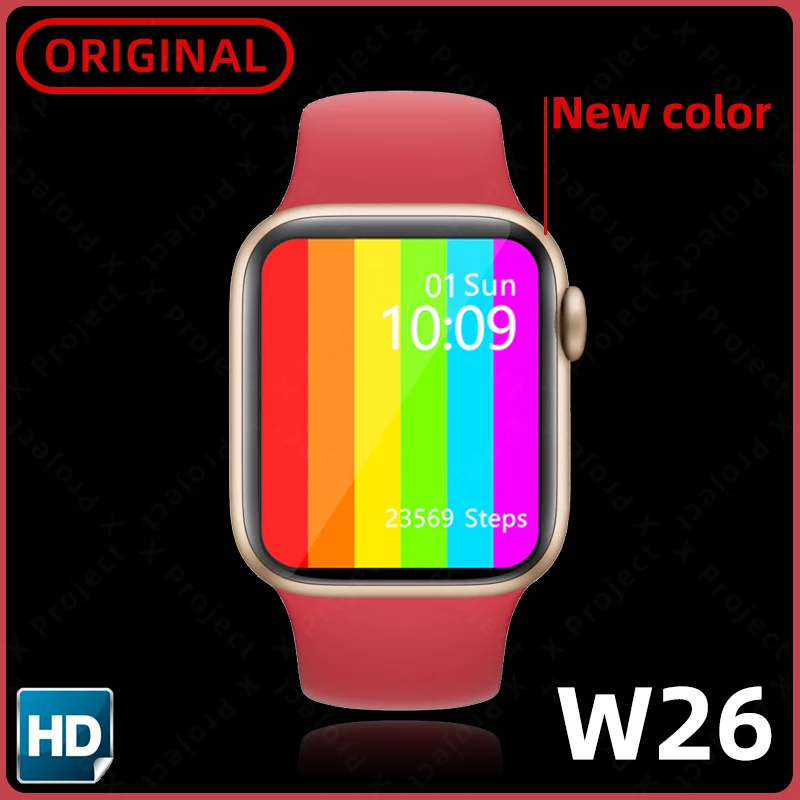 smart watch W26 serie 6 smartwatch Fitness bracelet Heart Rate reloj Watches pk iwo 8 x6 x7 t600 w34 w46 amazfit gts neo haylou |