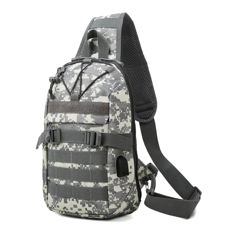 

Сумка нагрудная из ткани Оксфорд, износостойкая, портативная, камуфляжная