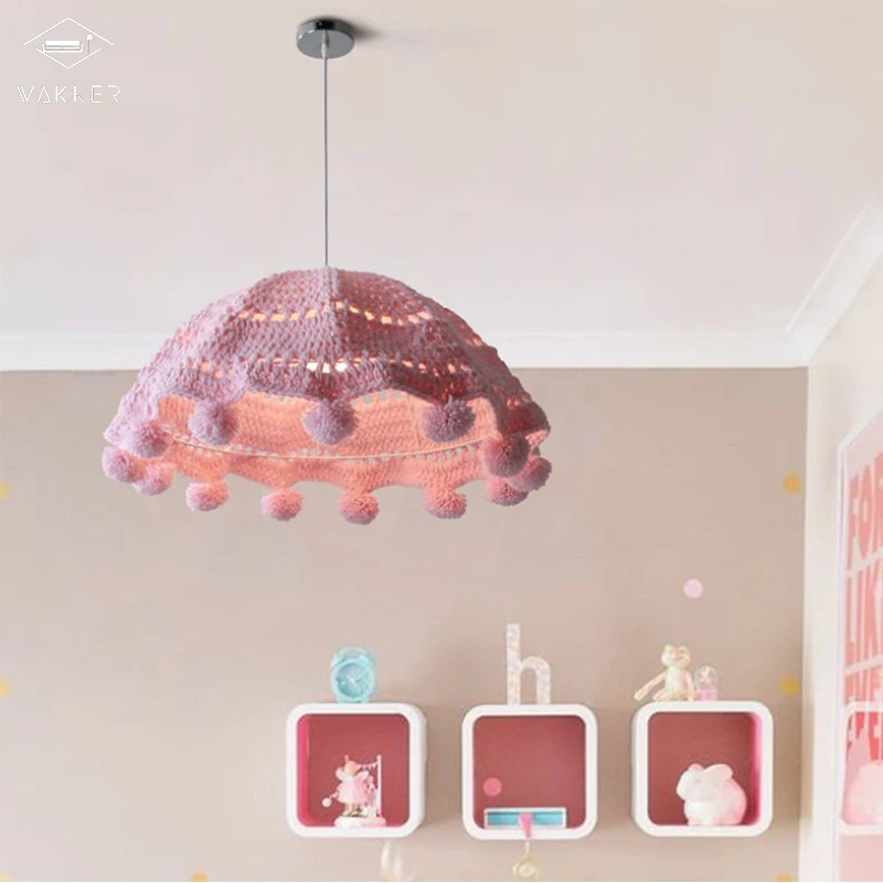 Ретро ручной подвесной светильник для спальни мальчик принцесса комната девушка