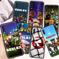 hot robloxes game shockproof case for samsung a12 a32 a52 a71 a50 a51 a70 cases black soft cover for samusng a10 a20s a30 shell