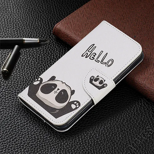 Panda and Hello Стиль, экокожа(полиуретан), кожаный бумажник на магните чехол для Nokia 2,2 3,2 4,2 7,1 5,1 3,1 2,1 5 3 1 плюс подставка держатель для карт Капа Coque - Цвет: Panda and Hello