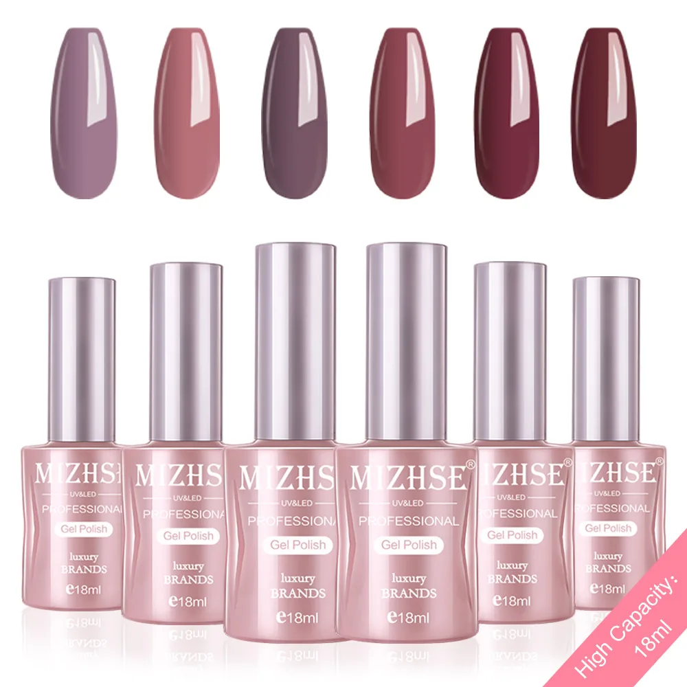 P32 MIZHSE Гель-лак набор УФ-наконечники Vernis Полупостоянный Гель-лак лаковое гелевое покрытие для ногтей длительный Чистый Цвет Гель-лак подарочная коробка - Цвет: P32
