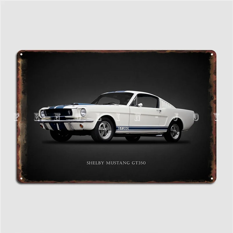 

Металлический плакат Shelby Gt350 1965 года, Клубная вечевечерние НКА, клубный бар, персонализированное украшение гаража, жестяной плакат