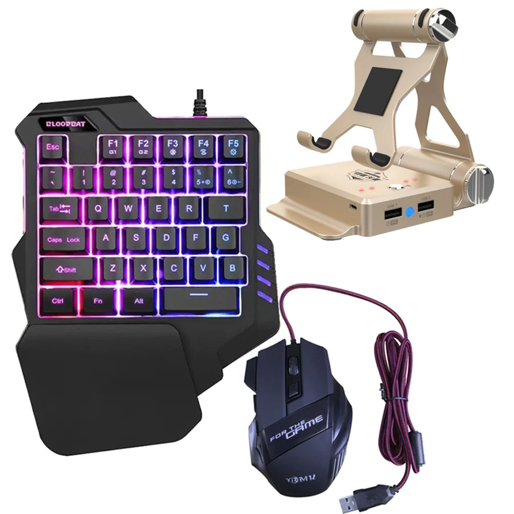 3pcs set GameSir X1 BattleDock конвертер Стенд док-станция для AoV, мобильные легенды, Проводная игровая клавиатура и HXSJ мышь FPS игры с G30 - Цвет: 3pcs set