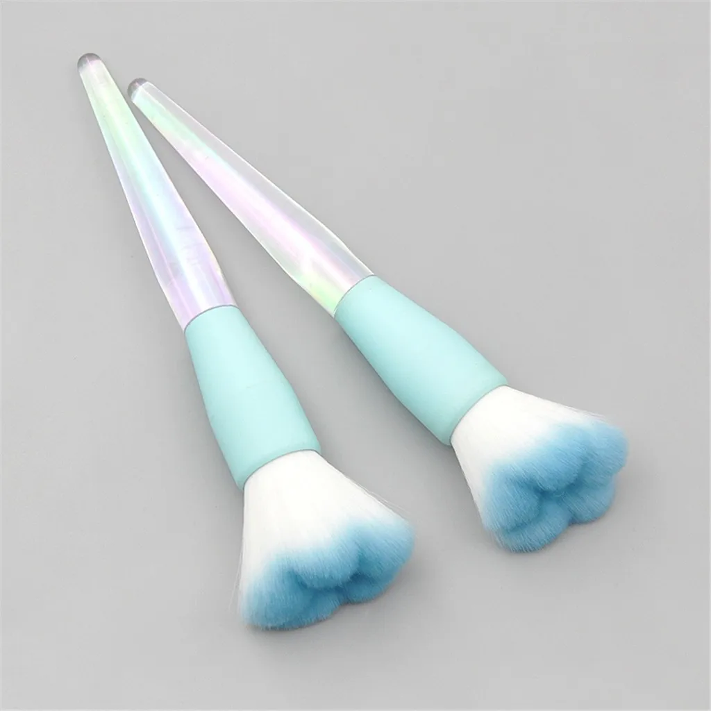 Мощная кисть для румян макияж профессиональная одноцветная пластиковая ручка