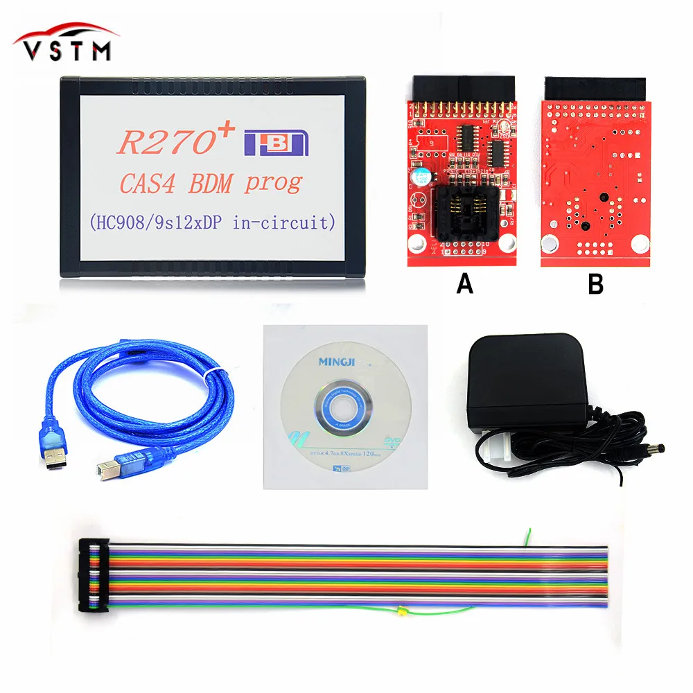 Новый OBD2 диагностический инструмент R270 + CAS4 BDM Prog автопрограммирование V1.20