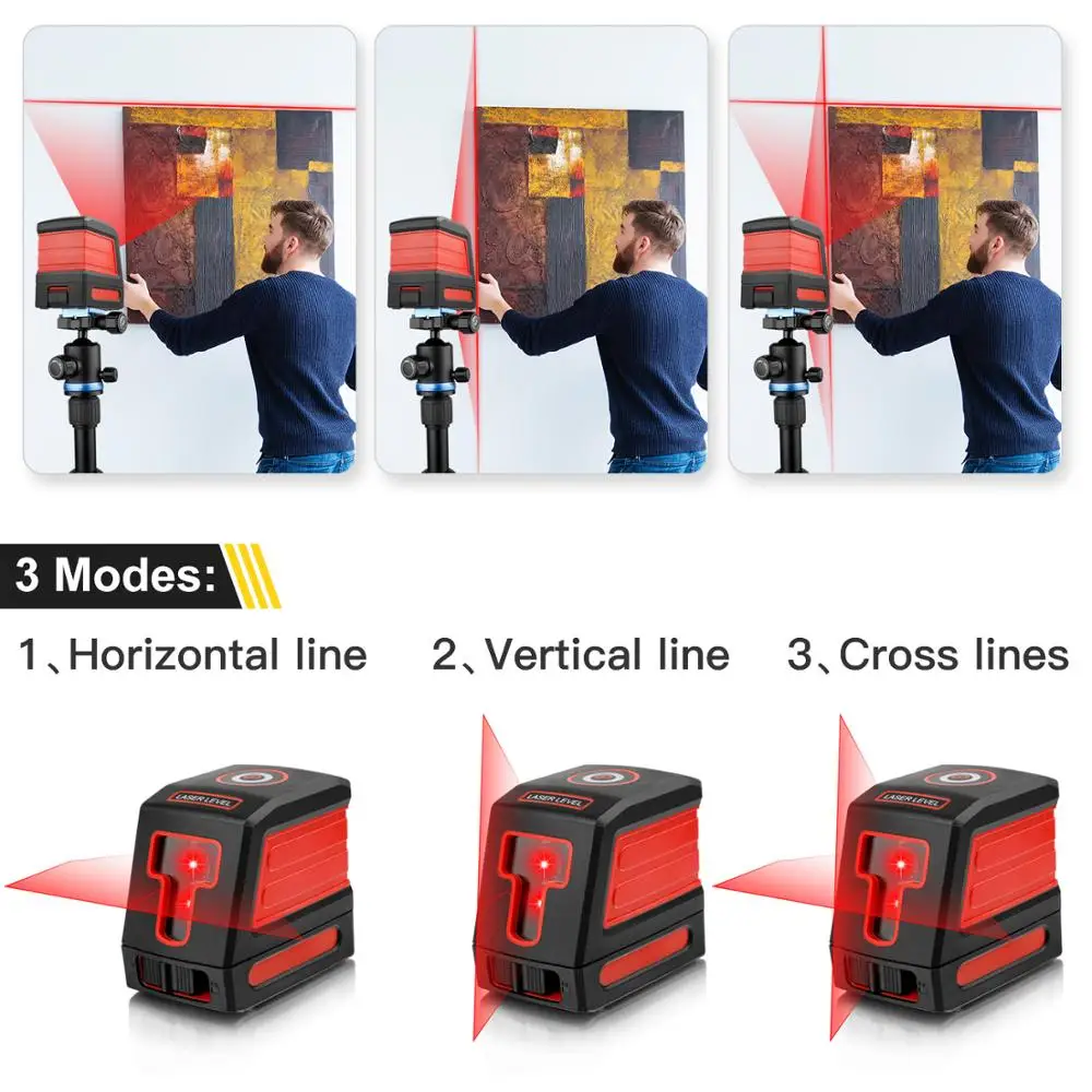 Лазерный уровень Norm 2 линии красный/зеленый луч самонивелирующийся лазерный