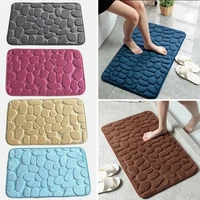 bathroom mat bathtub side carpet non slip absorbent bathroom doormat soft coral velvet offset printing bathroom accessories