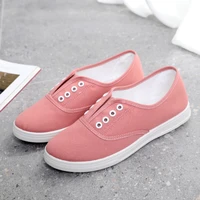 spring autumn flat womens loafers canvas shoe sneakers for ladies breathable female casual shoes slip on moccasin big size 35 41