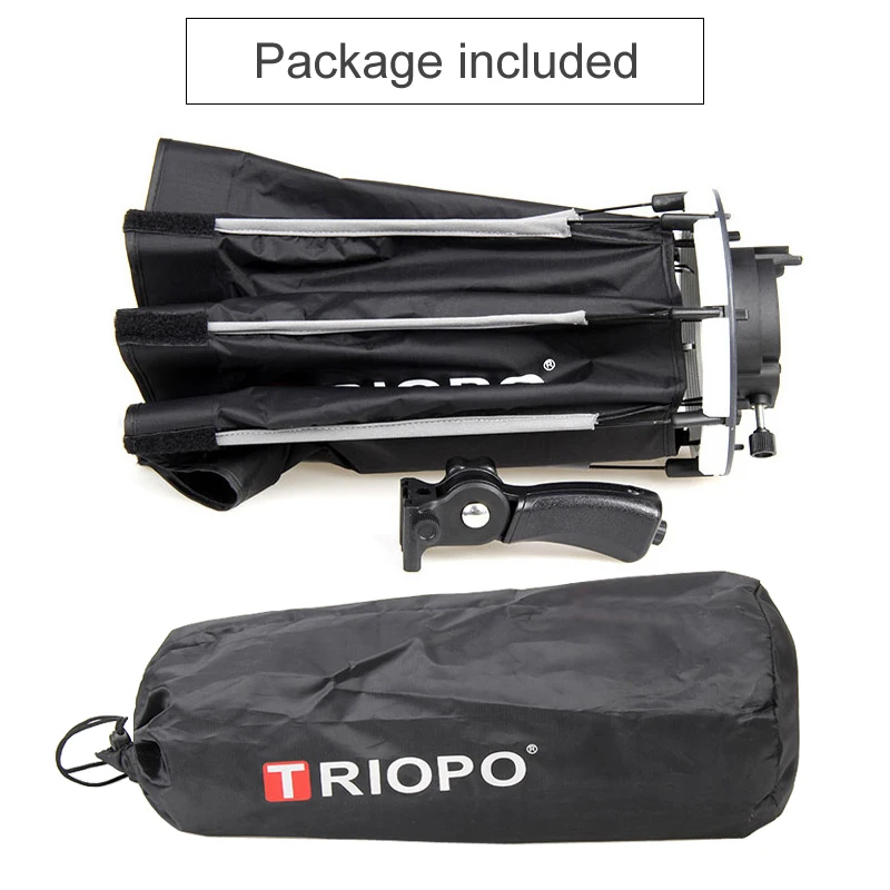 

TRIOPO 65cm Portable Flash Outdoor Octagon Umbrella Softbox for Godox V860II AD200 Yongnuo YN560 IV TR-988 Speedlite Soft Box