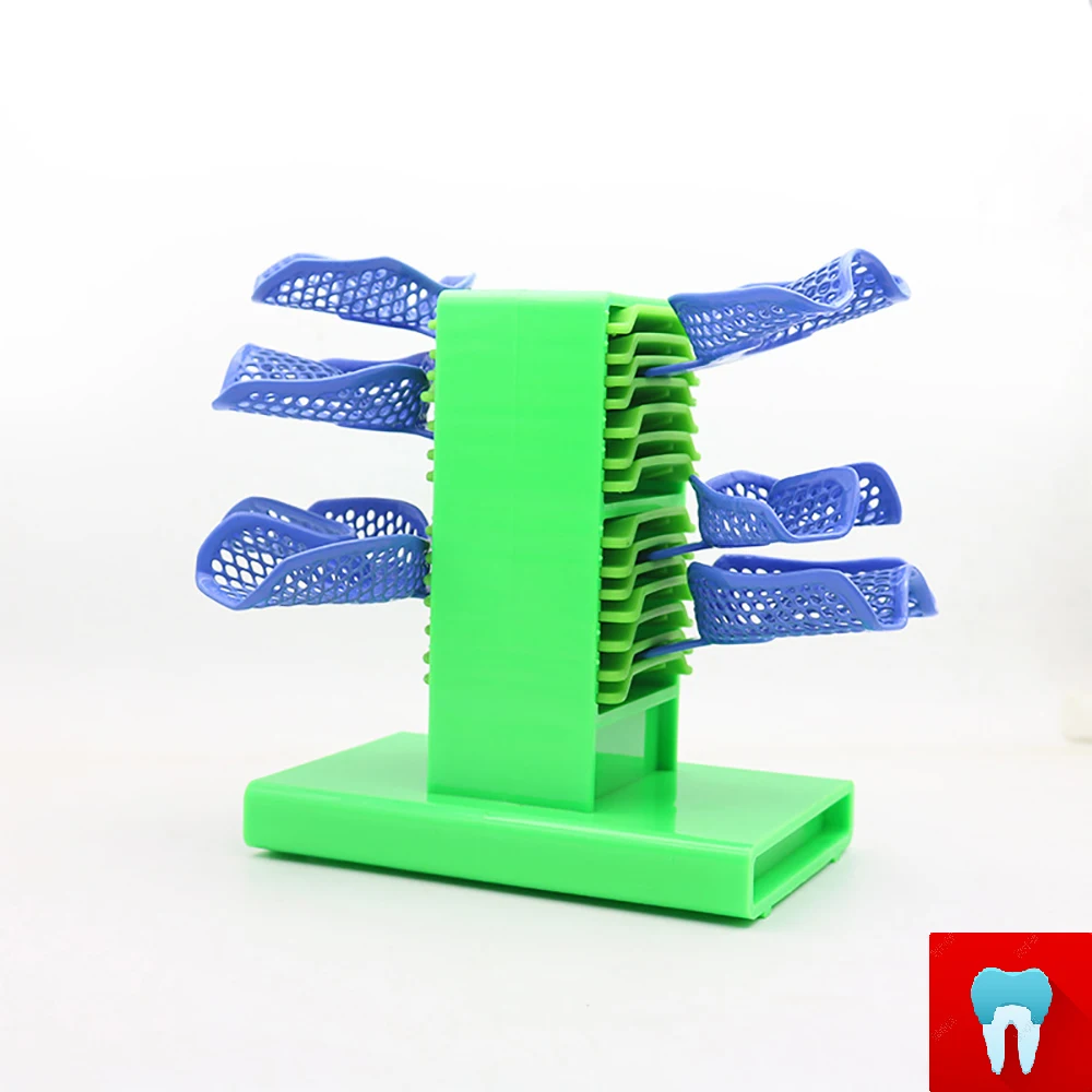 1 set Dental Impression Tray Holder Stand Placing Frame Dentist Instrument Dentistry Materials Dentist Tools With 10 pcs Tray