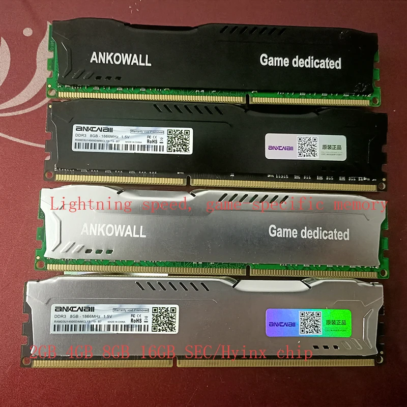ANKOWALL DDR3 8 ГБ 4 ГБ памяти 1600 МГц 1333 240pin 1,5 V ОЗУ компьютера dimm