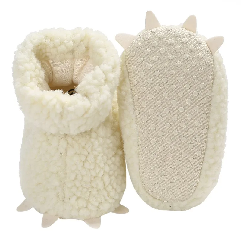 

Sale Baby Girlsborn Stuffed Shoes Toddler Little Cartoon Paw Soft Anti-Slip Winter Warm Shoes First Walkers