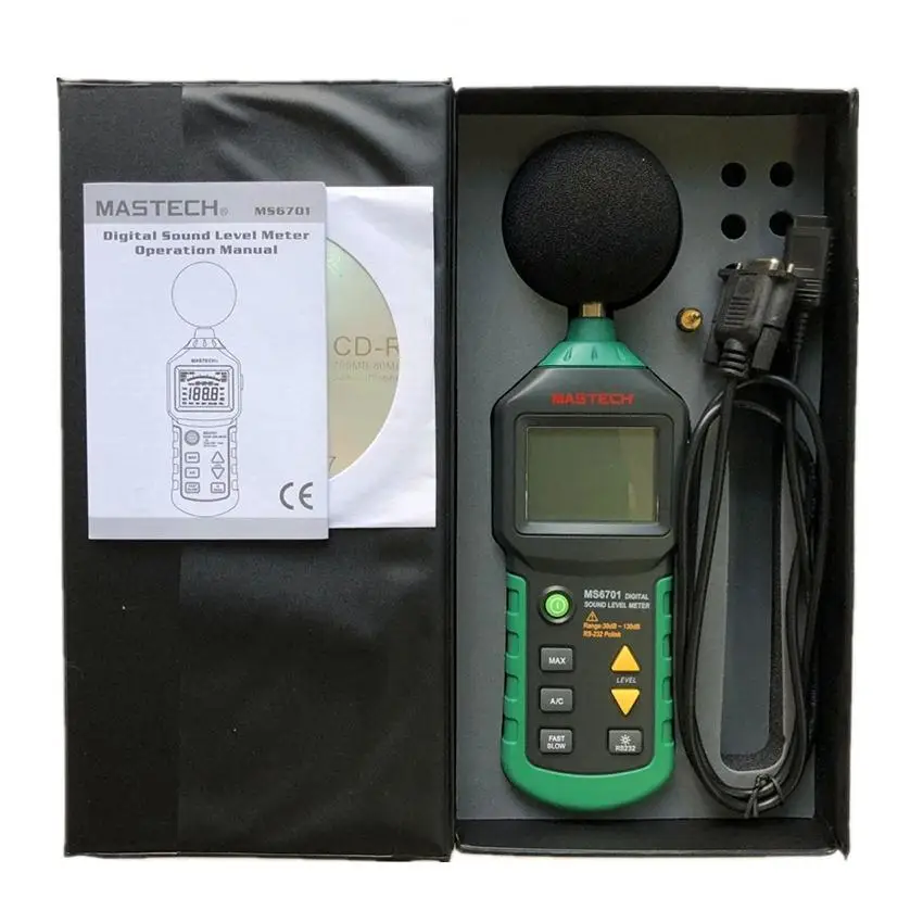 Цифровой измеритель уровня звука MASTECH MS6701 с автонастройкой децибел шумомер