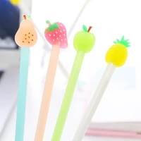 36pcs creative cute funny strawberry fruit pens pineapple gel pen kawaii stationery store ballpoint kawai back to school 2022